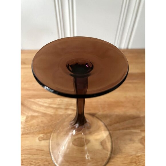 Libbey Domaine Cosmopolitan Amethyst Petal Hexagon Stem Martini Glass - Picture 8 of 10